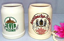Bierkrug / Steingut 2er Set "Jever Pilsener" , Auerbachs - Keller Y 36