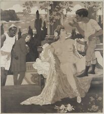 EMIL SARTORI EROTIK RADIERUNG URTEIL DER PARISIA ZWERG NEGER BAYROS Bonbonniere