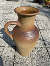 Keramik Vase Blumenvase Krug Bodenvase Henkel  70er 80er Jahre 50 cm Ton Stein
