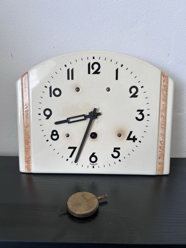Vintage keramik wanduhr - keramik,