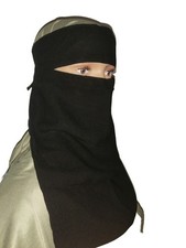 NIQAB Saudi Arabien Schwarz, Muslima, ISLAM 