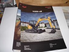 YANMAR Vio50-6B MINIBAGGER 12 SEITEN PROSPEKT/BROSCHÜRE
