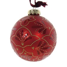 Decoris® Weihnachtskugel Rot