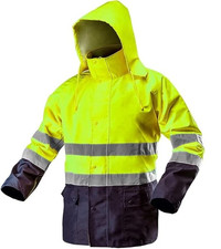 Wasserdichte Arbeitsjacke Warnschutzjacke Regenjacke Sicherheitsjacke 81-720 Neu