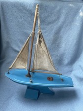 Segelboot Teichyacht Birkenhead England Star Yacht Pond SY 1 mit Ständer 1950s