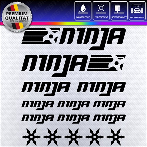 Ninja aufkleber set tuning - ninja,