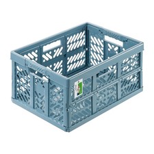 keeeper Stabile Klappbox mit Soft-Touch Griffen 54 x 37 x 28 cm, 45L blau