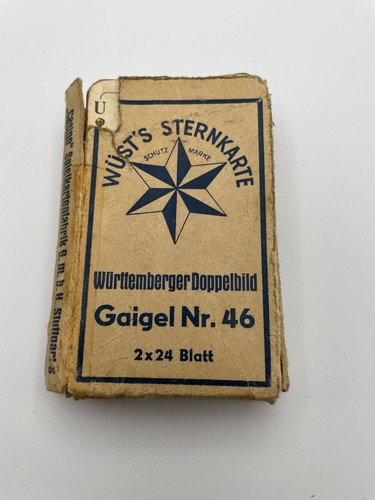 Antikes spielkarten set gaigel - spielkarten-set,