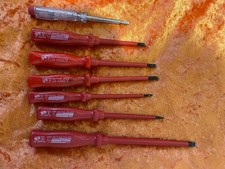 4 x Mannesmann M1187 Profi Schraubendreher rot 2 x HF JPH rot