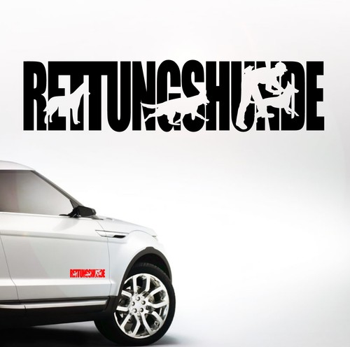 Auto aufkleber rettungshunde - aufkleber,