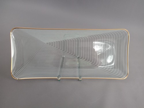 Ddr anbietschale mit goldrand - ddr,