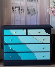 Schubladenkommode Kommode Schrank 5 Schublade Shabby DIYHandarbeit Landhauswelt