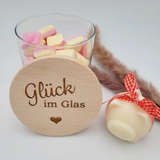 Vorratsglas graviert Glück  +