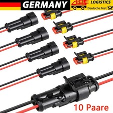 20x H-KFZ Auto Stecker 2 polig