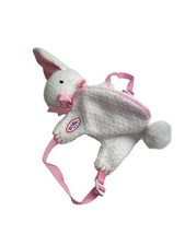 Baby Born Hasen Rucksack rosa weiß für Puppen Zapf gebraucht