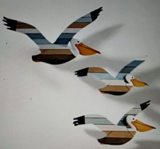 3 FLIEGENDE PELIKANE Retro 2D