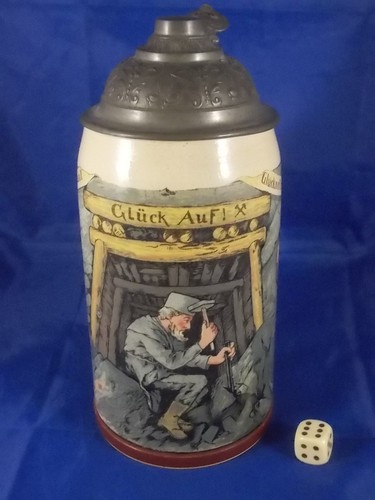 Alter mettlach bierkrug - alter,
