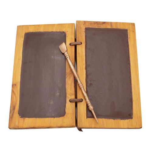 Wachsbuch mit bronzestift - mit,
