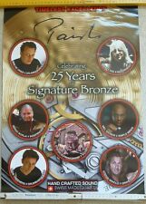 PAISTE POSTER 40 x 60 - 25 YEARS SIGNATURE LINE BRONZE - BECKEN CYMBALS
