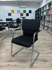 Martin Stoll - Freischwinger / Konferenzstuhl - Stoff - Schwarz - A642