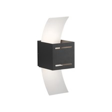 Wandlampe anthrazit LED Lichtaustritt nach oben unten Treppenhaus Art deco