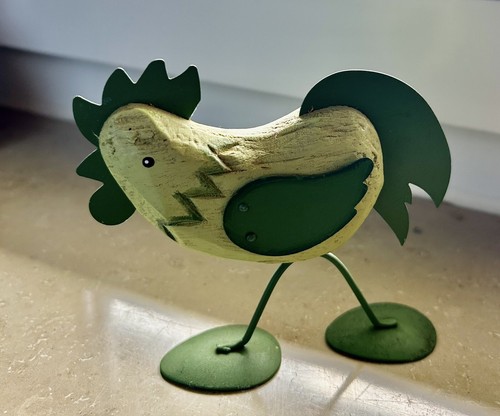 Deko figur aufsteller - huhn, aus