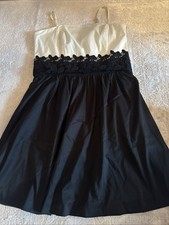 Abendkleid Cocktailkleid Abikleid Schwarz /creme   Gr. 40