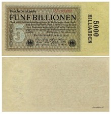 Reichsbanknote, 5 Billionen