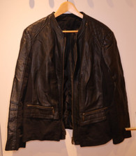 Samoon Damen Kunstleder Jacke schwarz by Gerry Weber Gr. 46 *** defekt