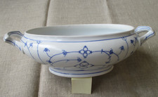 Porzellan Terrine / Servierschale - Oscar Schaller Schwarzenbach - Indisch Blau