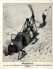 Motorschlitten für Schnee-Surfer Bild-Ausschnitt von 1926