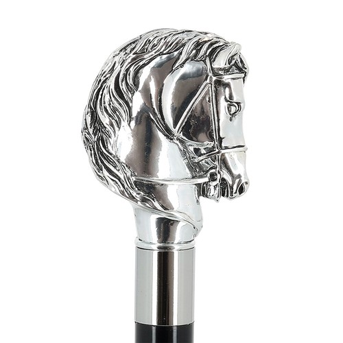 Spazierstock silber griff - silber,