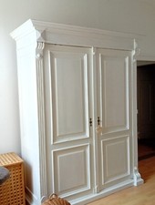 Wäsche schrank, antik, weiß