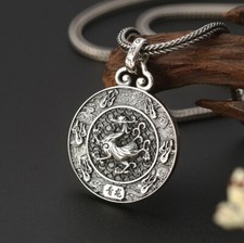 I07 Anhänger buddhistisch Wundertiere des Feng Shui Silber 925 Mantra Vajra