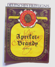 Etikett Label Aprikot-Brandy