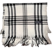 Vintage Burberry Schal WEIß