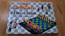 The Simpsons 3D Schachspiel Schachbrett 1997 sehr gut komplett Homer Bart Lisa