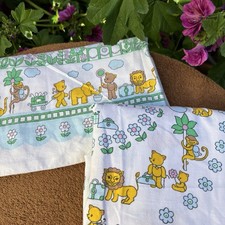 DDR Bettwäsche Kinder Bettwäsche Teddy Bär Blumen Bummibär Kissen und Bezug