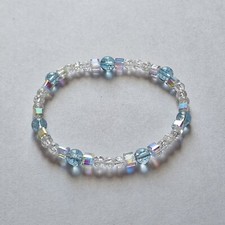 Blauer Topas + Bergkristall+