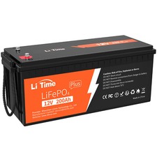 LiTime 12V 200Ah PLUS LiFePO4 Lithium Batterie 200A BMS für Wohnmobil