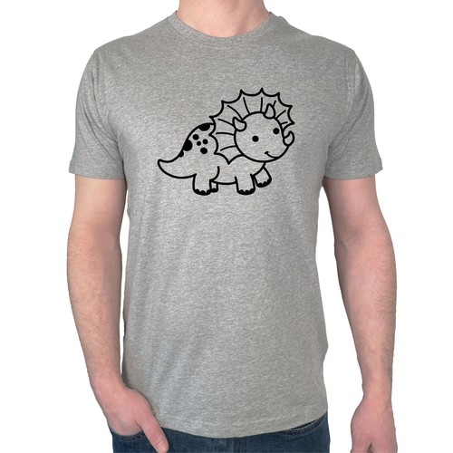 Herren shirt triceratops - t-shirt,