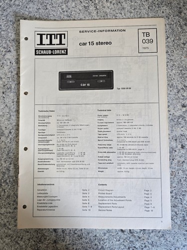 Original itt schaub lorenz - itt, schaub-lorenz