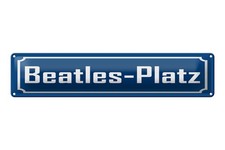 Blechschild 46x10cm Beatles
