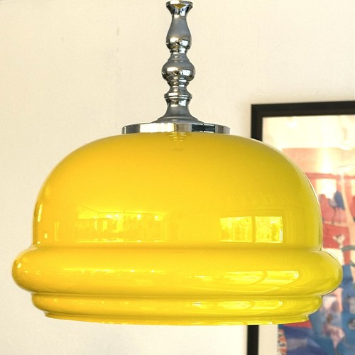 Vtg 70er jahre lampe glas - vtg,