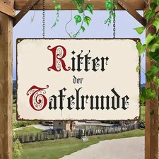 Blechschild ritter der - blechschild,