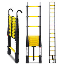 Teleskopleiter 3,2m-5m Alu Aluleiter Klappleiter Mehrzweckleiter Leiter Haken