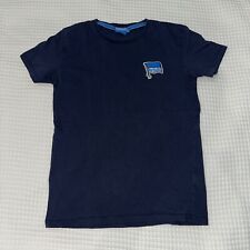 Hertha BSC Berlin T-Shirt – Logo navy - unisex Shirt mit Sticklogo - 158-164