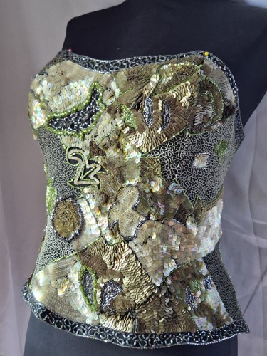 Y2k fully beaded - beaded, moss