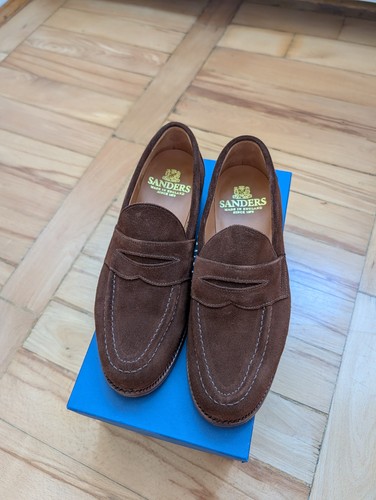 Sanders penny loafer wildleder - sanders,