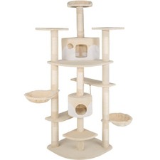 Kratzbaum Fippi 201cm Katzenbaum Katzenkratzbaum Katzenhaus beige/weiß B-Ware